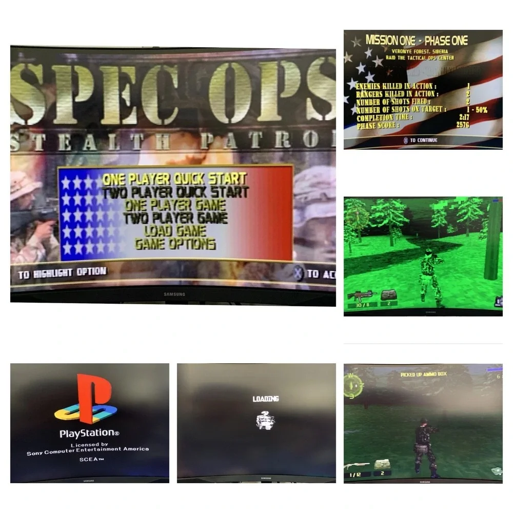 Spec Ops: Stealth Patrol (PS1, 2000) PlayStation 1 CIB Manual w/ Gameplay Photos